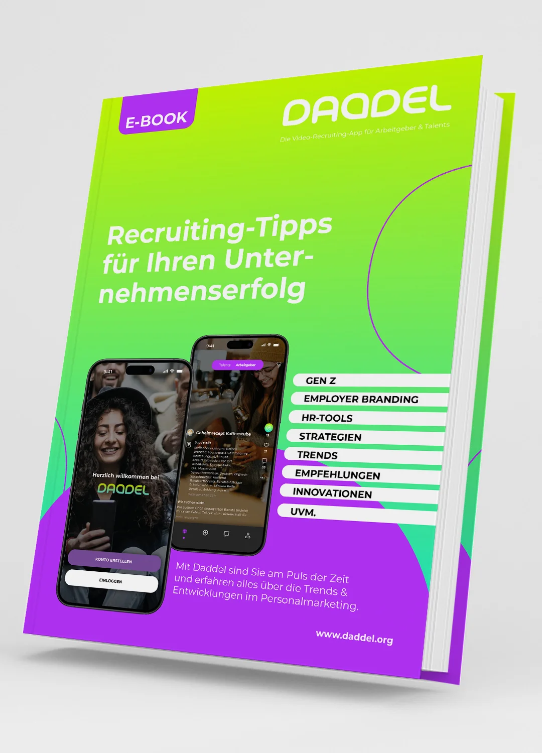 Daddel E-Book - Recruiting Tipps für Ihren Unternehmensferfolg